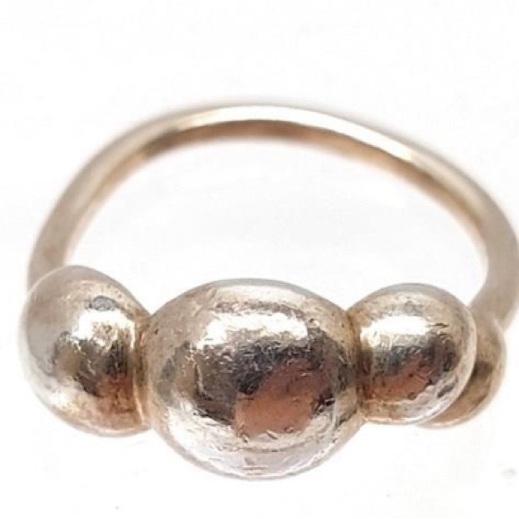 Sterling Pandora Bubble Ring 925 ALE Size 8.25 - Picture 2 of 6